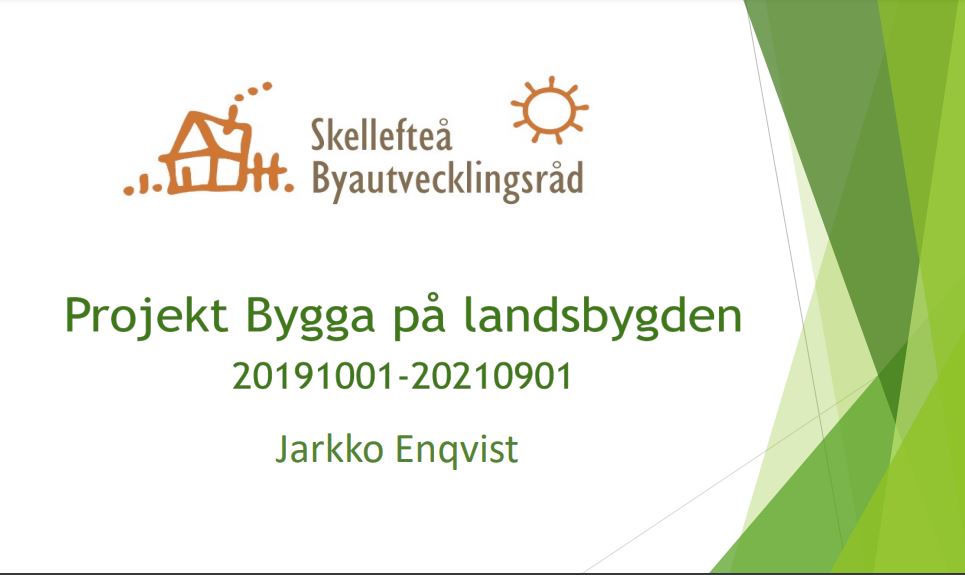 presentation Jarkko bygga på landsbygden